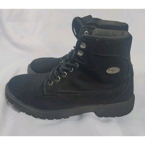 Lugz Womens Brace Hi Lace Up Casual Boots Ankle 1" Heel - Black 11 WMANTHD-001 - Picture 3 of 10